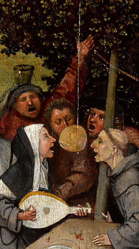 Peinture médiévale La nef des fous