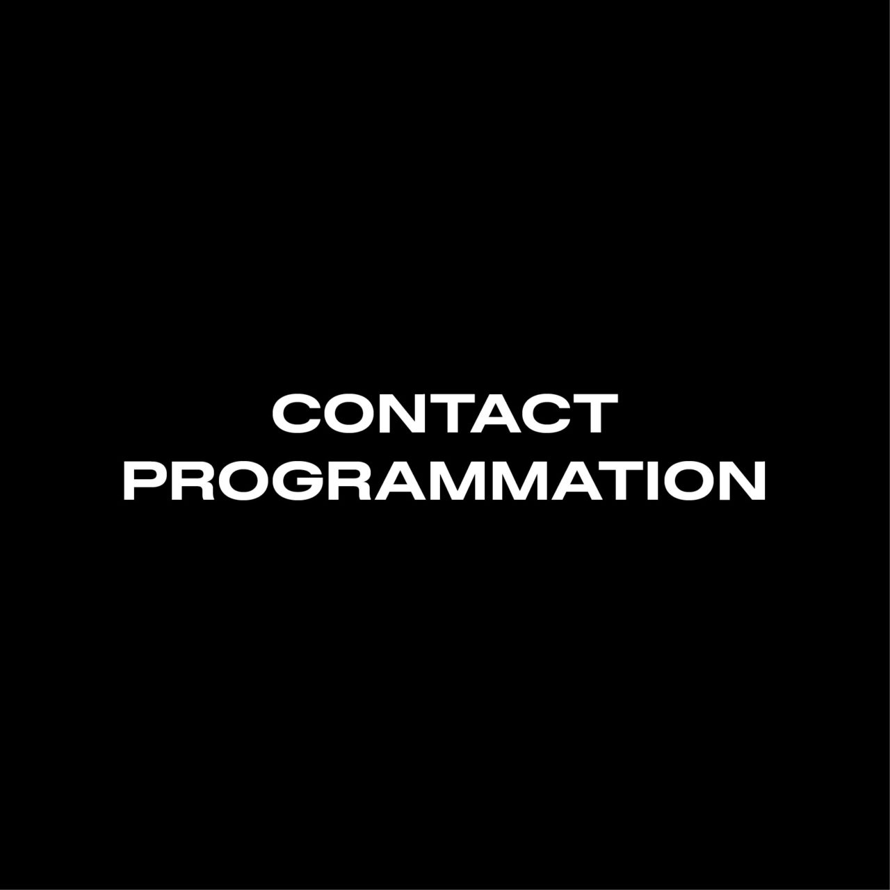 Contact programmation