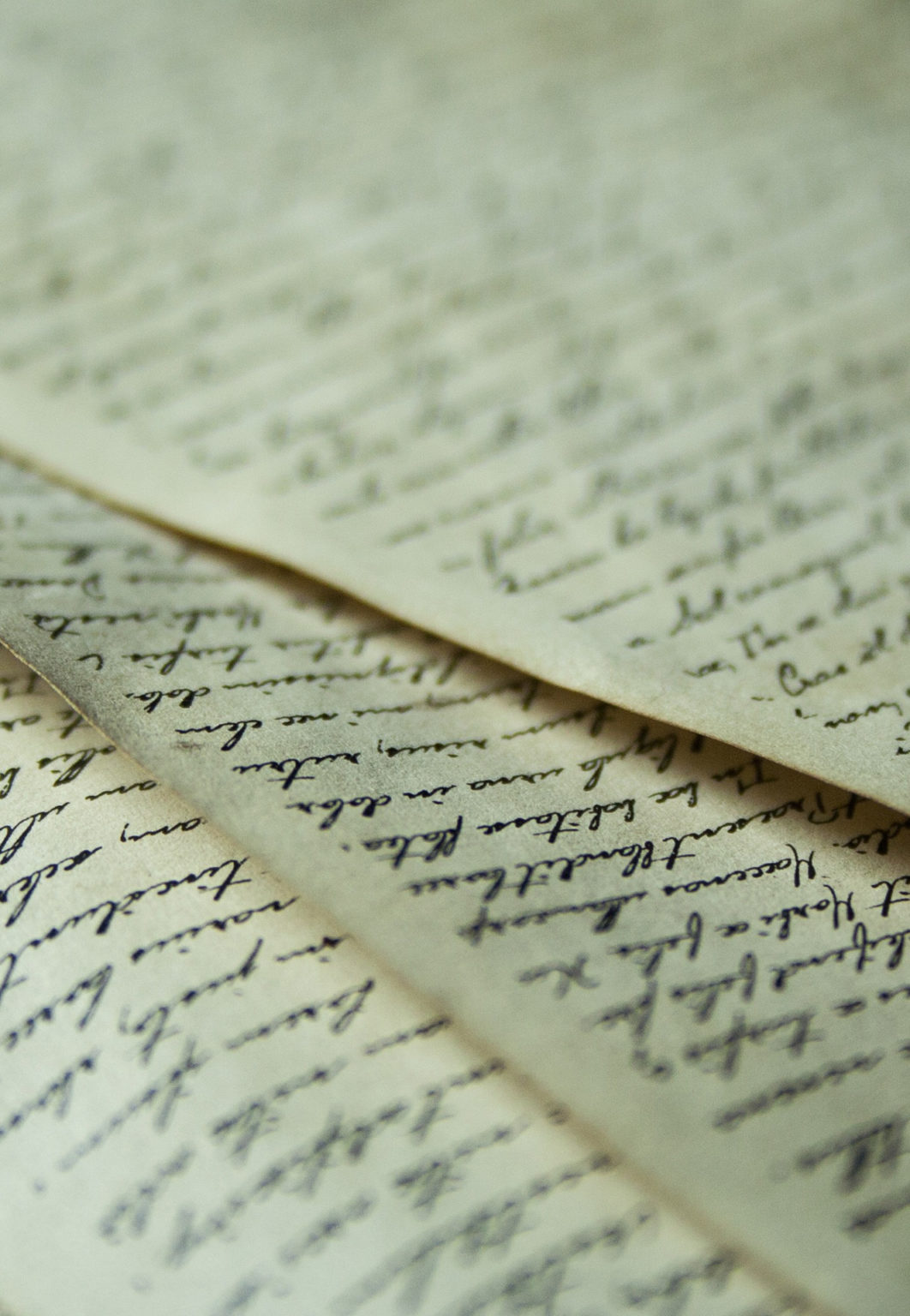 Feuilles manuscrites