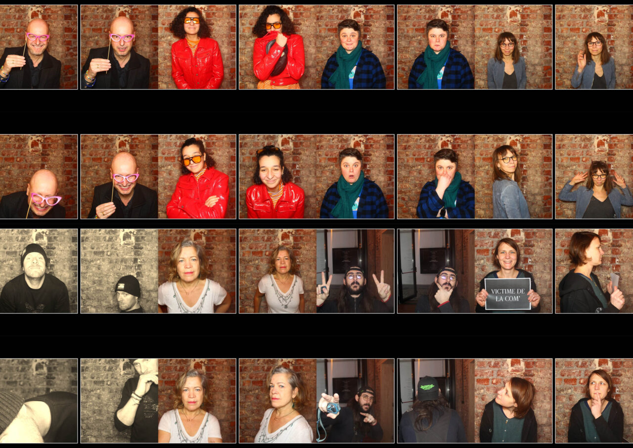 Photo patchwork avec des membres de l'équipe du Théâtre Les Tanneurs